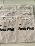 Foss Phil短袖男女同款夏季情侶重磅純色打底衫寬松純棉T恤234T001白色2XL 曬單實(shí)拍圖