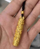 蕊意金包銀吊墜男足金鏤空金龍盤(pán)柱吊墜生肖龍掛墜轉運項鏈送生日禮物 金1.2克-重約16克-盤(pán)龍柱吊墜 曬單實(shí)拍圖