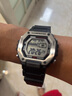 卡西歐（CASIO）手表男復(fù)古小方塊數(shù)字防水運動學(xué)生男女電子石英表MWD-110H-1A 曬單實拍圖