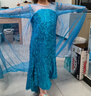 G.DUCKKIDS女童愛莎公主裙冰雪奇緣裙子2022新款兒童禮服拖尾裙小女孩艾莎女 藍色裙子+皇冠+魔法杖 120 【建議身高115cm左右】cm 曬單實拍圖