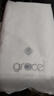 潔麗雅（Grace）10A級(jí)抗菌防螨高檔浴巾男女士單條裝純棉純白繡花無捻柔軟大浴巾 曬單實(shí)拍圖