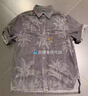 G-STAR RAW【商場(chǎng)同款】夏季時(shí)尚短袖休閑襯衫男士純棉輕質(zhì)潮流舒爽D24602 褪色灰 M 曬單實(shí)拍圖