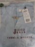 經(jīng)典故事（JANE STORY）經(jīng)典故事法式v領(lǐng)收腰連衣裙女2025新款夏季優(yōu)雅職場(chǎng)穿搭純色裙子 淺藍(lán)色 M 曬單實(shí)拍圖