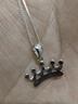 Pt.Charm鉑金吊墜女PT950白金項(xiàng)墜皇冠項(xiàng)鏈時(shí)尚氣質(zhì)炫白鉑金個(gè)性鎖骨鏈墜 現(xiàn)貨1.10-1.20克（配銀項(xiàng)鏈） 曬單實(shí)拍圖