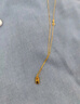 中國黃金（CHINA GOLD）黃金項鏈女士足金暴富金磚吊墜新年情人節禮物送女友老婆 足金小金磚吊墜約1.5g*贈銀鏈 曬單實(shí)拍圖