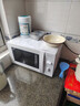 美的（Midea）快捷微波爐 家用小型  360°轉(zhuǎn)盤加熱  旋鈕操控 高溫殺菌 易潔內(nèi)膽 M1-L213B 純白 曬單實(shí)拍圖
