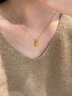 芯奢金店同款葫蘆項鏈女2025新款極簡(jiǎn)金色仿沙金久不掉色小葫蘆項墜 招財納福小金葫蘆項鏈 曬單實(shí)拍圖