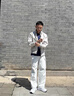MONPOC扎染夾克外套男春秋季款復(fù)古美式高街飛行員夾克男裝衣服 MOJ02卡其色 XL 曬單實(shí)拍圖