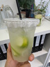 雙槍（Suncha）一次性奶茶杯咖啡杯帶蓋網(wǎng)紅冷飲杯透明家用商用塑料杯500ML*20套 曬單實(shí)拍圖