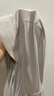 無(wú)印良品（MUJI）女式 防紫外線(xiàn)涼感輕量拉鏈連帽衫 衣服女款外套防曬 淺銀灰色 S (155/80A) 曬單實(shí)拍圖