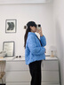 波司登（BOSIDENG）2025新款輕薄羽絨服女短款90絨連帽菱格保暖防風(fēng)外套B250135316 風(fēng)鈴淡藍(lán)5A05 S 160/84A 體重約110-125斤 曬單實拍圖