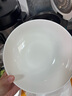 7英寸純白霜月盤(pán)牛肉面餐具碗創(chuàng)意商用家用大湯碗釉彩簡(jiǎn)約高級(jí)碗 7英寸純白橫紋碗【1只裝】 曬單實(shí)拍圖