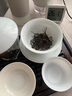 景德鎮(zhèn)（jdz）陶瓷蓋碗白瓷茶具家用三才蓋碗泡茶杯甜白茶碗建軍節(jié)軍人禮物初見 曬單實拍圖