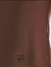 朗姿正肩刺繡短袖T恤修身圓領(lǐng)短款高級(jí)感2025年夏季新款氣質(zhì)上衣 淺咖色 M 曬單實(shí)拍圖