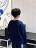 Gap【大小童同款】男女童2025秋季新款logo抓絨衛(wèi)衣兒童裝829305 海軍藍(lán) 140 /68(10-11歲) 曬單實拍圖