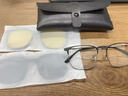 卡珀尼半框眼鏡近視男超輕純鈦眼睛框配度數三合一磁吸偏光墨鏡日夜兩用 曬單實(shí)拍圖