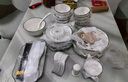 浩雅72頭碗碟套裝中式景德鎮(zhèn)餐具套裝禮盒裝陶瓷喬遷送禮芙蓉花開 曬單實拍圖
