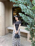 紐芝蘭（NUCELLE）鴨子保齡球包女式2025新款老花通勤波士頓單肩斜挎手提包生日禮物 曬單實(shí)拍圖