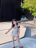 G.DUCKKIDS小黃鴨童裝女童泳衣夏季兒童泳裝女孩子一體裙式海邊沙灘服溫泉服 白色吊帶 90 尺碼建議1~2歲cm 曬單實(shí)拍圖