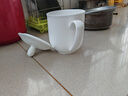 京東京造 茶杯 陶瓷泡茶水杯子辦公室會議杯帶蓋純白可定制 360ml 1只裝 曬單實拍圖