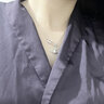 薇薇安·威斯特伍德（Vivienne Westwood）[代購現貨](méi)西太后正品項鏈女經(jīng)典土星別針鎖骨鏈送女友七夕禮物 銀色 曬單實(shí)拍圖