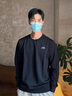 李寧衛衣男女情侶春秋新品運動(dòng)圓領(lǐng)外套長(cháng)袖套頭休閑上衣寬松運動(dòng)服 曬單實(shí)拍圖