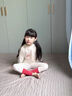 英氏【小暖芯】兒童保暖內(nèi)衣套裝男女童抑菌小立領(lǐng)秋衣秋褲睡衣 咪咪樂園【200g  8-15℃】 120 曬單實(shí)拍圖