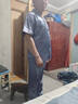 勤記桑蠶.絲男士高檔真.絲綢緞睡衣眞絲高端睡衣男春秋薄款短袖長褲 [短袖長褲]冰藍(lán) L 均碼 曬單實拍圖