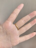 行金銀中黃金戒指999足金光圈素圈情侶對戒計價生日禮物送女友圣誕節(jié)禮物 素圈戒指 約1g 多退少補 15# 曬單實拍圖