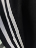 阿迪達斯 （adidas）長(cháng)褲男秋季寬松透氣直筒褲跑步運動(dòng)防風(fēng)休閑褲 黑白 XL 曬單實(shí)拍圖