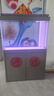 森森（SUNSUN）新款超白魚缸客廳玻璃大型水族箱智能觸控家用免換水底濾缸 超白1米35寬 無極變光+新式底濾 納米灰 曬單實拍圖