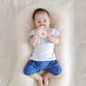 煦凜日本玻璃奶瓶0-6-12個月寬口徑嬰兒新生兒奶瓶1-3歲防脹氣防嗆 180ml+M號奶嘴+奶瓶刷+奶嘴刷 曬單實拍圖