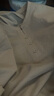 吉普（JEEP）冰絲短袖T恤男士夏季亨利領(lǐng)休閑上衣薄款涼感衣服男裝 杏色 L 曬單實拍圖