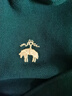 布克兄弟（BrooksBrothers）男夏季金羊刺繡珠地網(wǎng)眼修身短袖Polo衫 3003-墨綠色 XL 曬單實(shí)拍圖