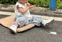江博士學(xué)步鞋步前鞋春夏女童幼兒涼鞋兒童鞋2B13A1017CW米/藍(lán)20碼 曬單實(shí)拍圖