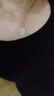 周六福（ZLF）七夕禮物  黃金金鑲玉福字水滴吊墜佳禮 吊墜（不含鏈） 曬單實拍圖