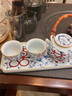 季慕家故宮文創(chuàng  )圍爐煮茶酒精爐家用室內煮茶爐煮茶器功夫茶具整套禮盒裝 青花喜樂(lè )丨藤編提梁壺+煮茶爐+2 201mL(含)-300mL(含) 曬單實(shí)拍圖