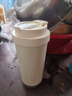 陶瓷內膽咖啡杯非涂層真陶瓷保溫杯便捷桌面雙飲杯戶(hù)外隨行水杯子 典雅白 曬單實(shí)拍圖