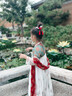 羅蒙兒童漢服中秋季女童唐裝中國風(fēng)女孩古裝畢業(yè)演出服 敦煌橘 120 曬單實(shí)拍圖