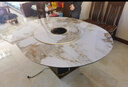 杰格森（JERGUSON FURNITURE）輕奢風(fēng)潘多拉巖板餐桌可折疊伸縮大小戶型橢圓餐桌椅組合佛山家具 1.35/1.7米-升級(jí)抗菌巖板面 曬單實(shí)拍圖