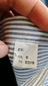 羅蒙（ROMON）條紋長(cháng)袖襯衫男士牛津紡襯衫抗皺易打理休襯衣外套男灰色L 曬單實(shí)拍圖