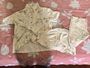 阪織屋（Bandgewoo）女士睡衣女夏季2025年新款家居服短袖冰絲居家服可外穿天絲套裝 曬單實(shí)拍圖
