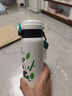 蘇泊爾（SUPOR）保溫杯大容量316L不銹鋼水杯兒童小學(xué)生一蓋雙飲便攜吸管杯彈蓋杯 曬單實(shí)拍圖