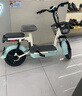 愛(ài)瑪電動(dòng)自行車歡樂(lè)豆48V12Ah鉛酸電池續(xù)航40km新國(guó)標(biāo)迷你踏板 源彩塔塔綠 曬單實(shí)拍圖