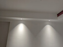 雷士（NVC） LED防眩筒燈射燈嵌入式無主燈家用客廳過道玄關燈服裝店洗墻燈 桂影筒燈Ra97-9W暖白光-孔75MM 曬單實拍圖