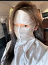 日本真絲防曬面罩女全臉?lè)烙蜔熆谡肿o(hù)頸開車神器臉基尼 極夜黑真絲二合一護(hù)頸口罩 升級(jí) 曬單實(shí)拍圖