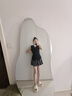 UR2025秋季新款女裝休閑減齡學(xué)院風(fēng)百褶A字半裙UYY550014 深灰 (無(wú)內襯) S 曬單實(shí)拍圖
