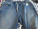 ABLE JEANS【牛仔短褲】新款復古天縹藍寬松彈力舒適水洗短褲 復古天縹藍 L 曬單實拍圖