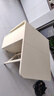 林氏家居折疊餐桌椅組合巖板餐桌家用奶油風餐桌可伸縮小戶型飯桌家具OU2R 【奶油色|木面款】折疊儲物餐桌 曬單實拍圖