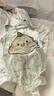 優(yōu)奇嬰兒無袖吊帶連體衣夏季嬰童連體服寶寶三角哈衣新生兒包屁衣夏裝 曬單實(shí)拍圖